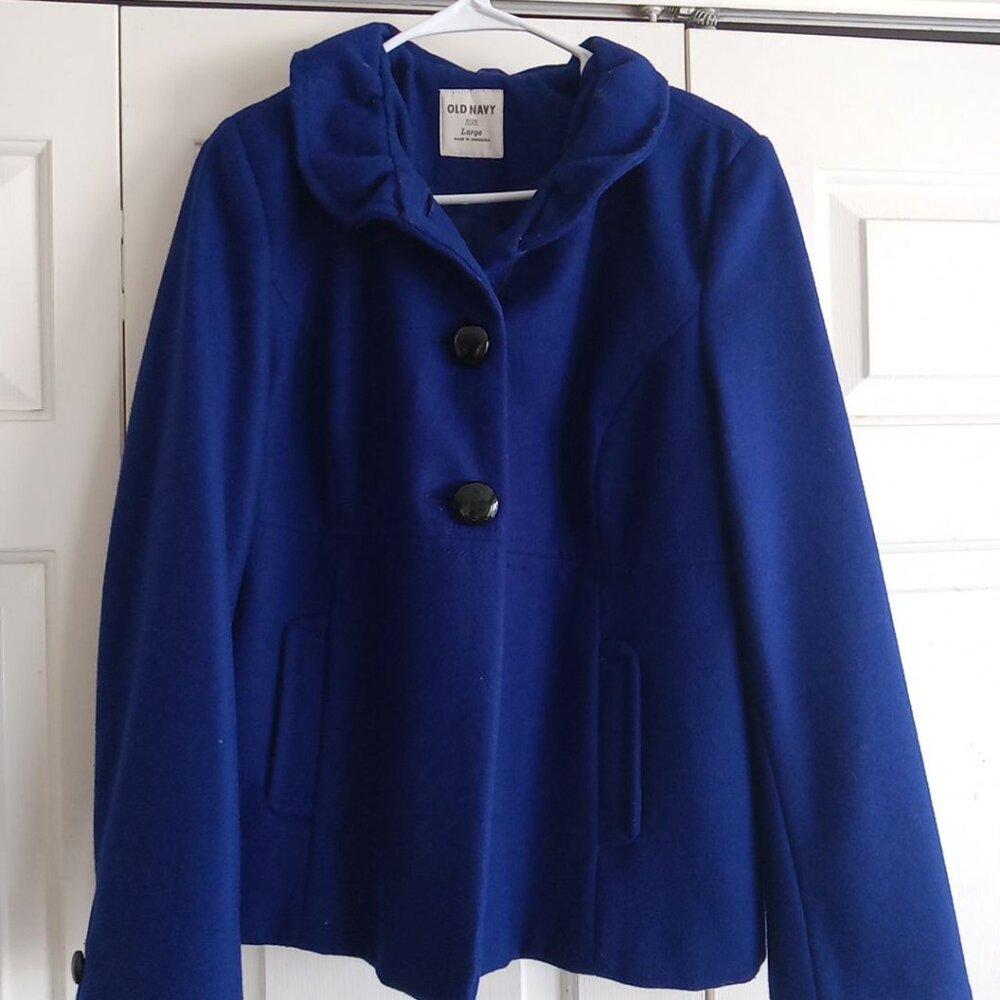Blue Old Navy coat size Large